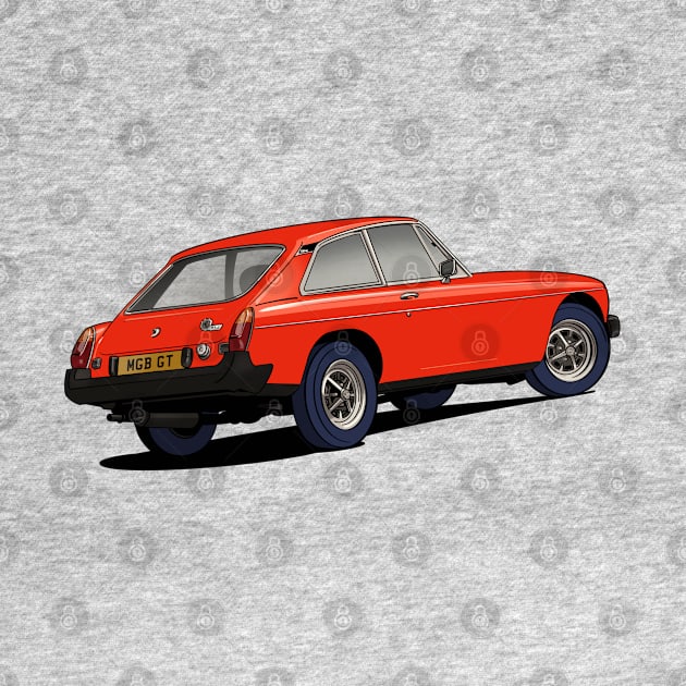 1975 MGB GT classic British sports car by Webazoot